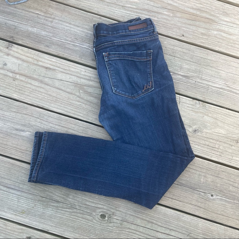 Express Mia Skinny Mid-Rise Dark Skinny Jeans 10R (10L)
